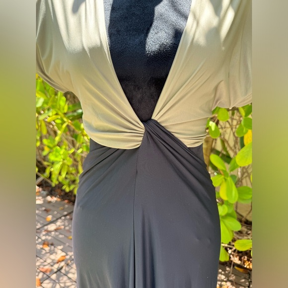 Vix Paula Hermanny Loop Midi Cover Up Black Olive Green Beach Pool Dress XS - Picture 4 of 12